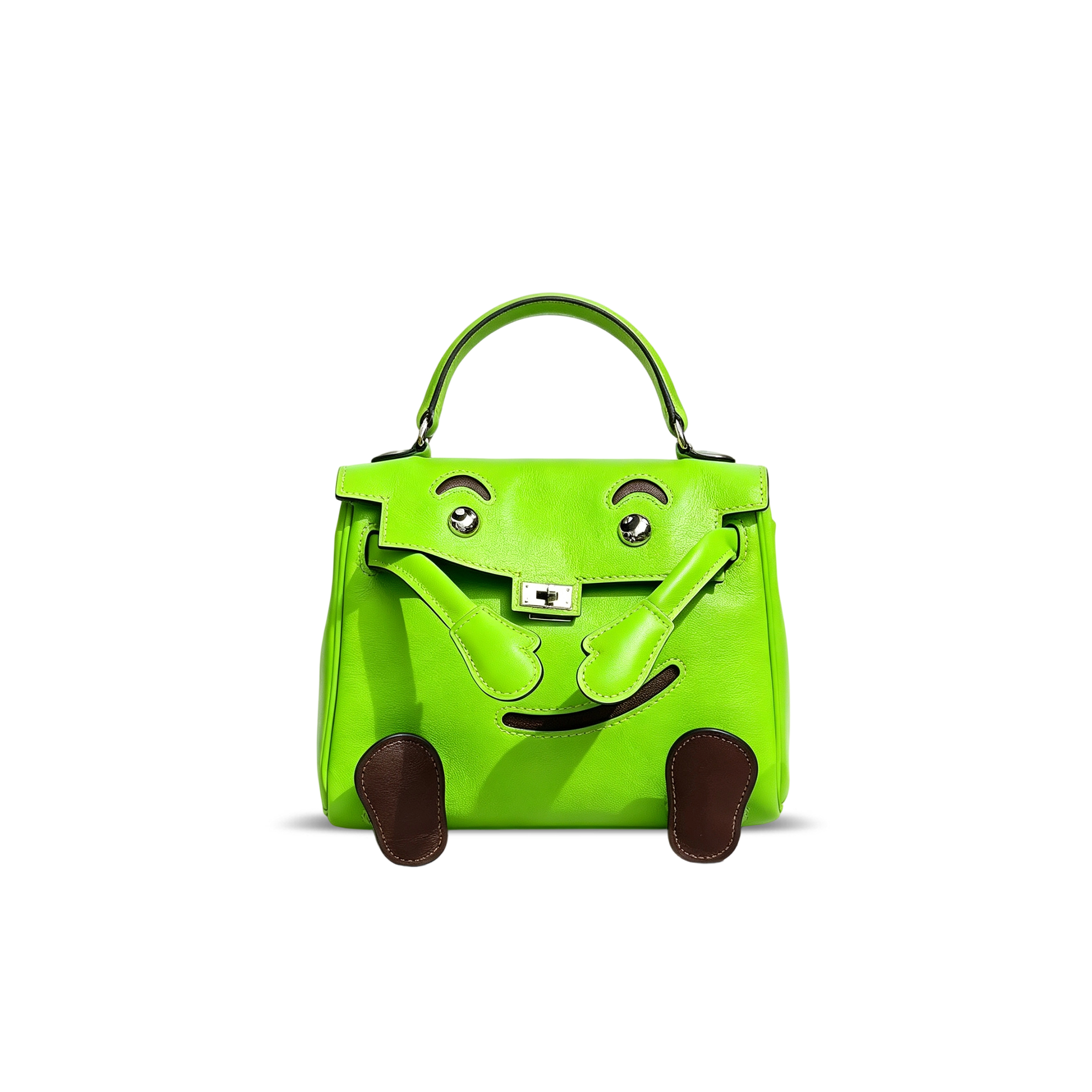 HERMÈS MASTER KELLY DOLL SWIFT PALLADIUM HARDWARE (16*12*7cm)